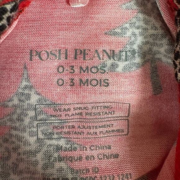 Posh Peanut Christmas Holiday Zippered Footie Pajamas 0-3 Months Set of (2) - Picture 3 of 4